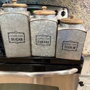 Country Style canisters.